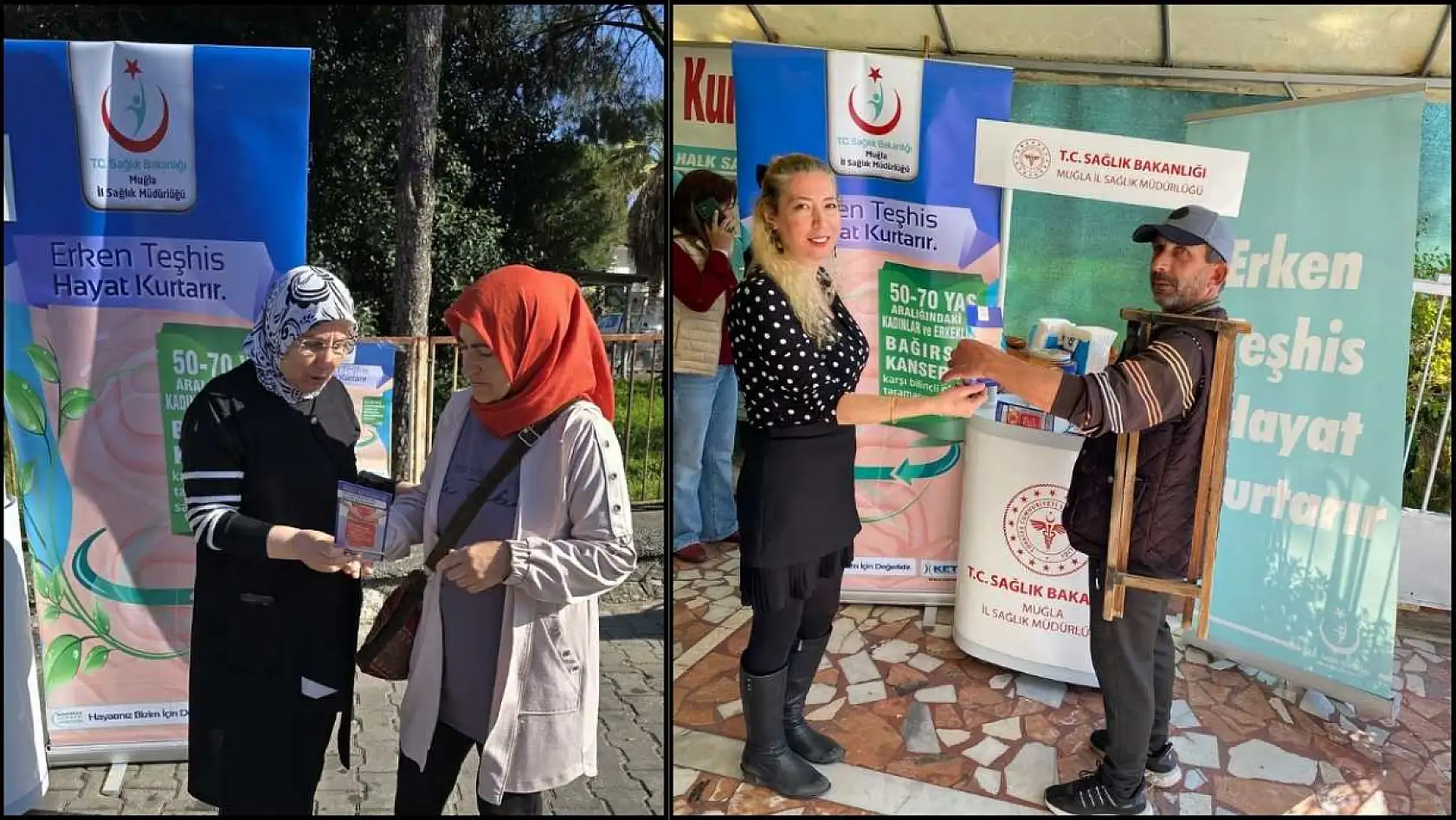 Fethiye İlçe Sağlık Müdürlüğü'nden 'Kanserde Erken Teşhis' Standı