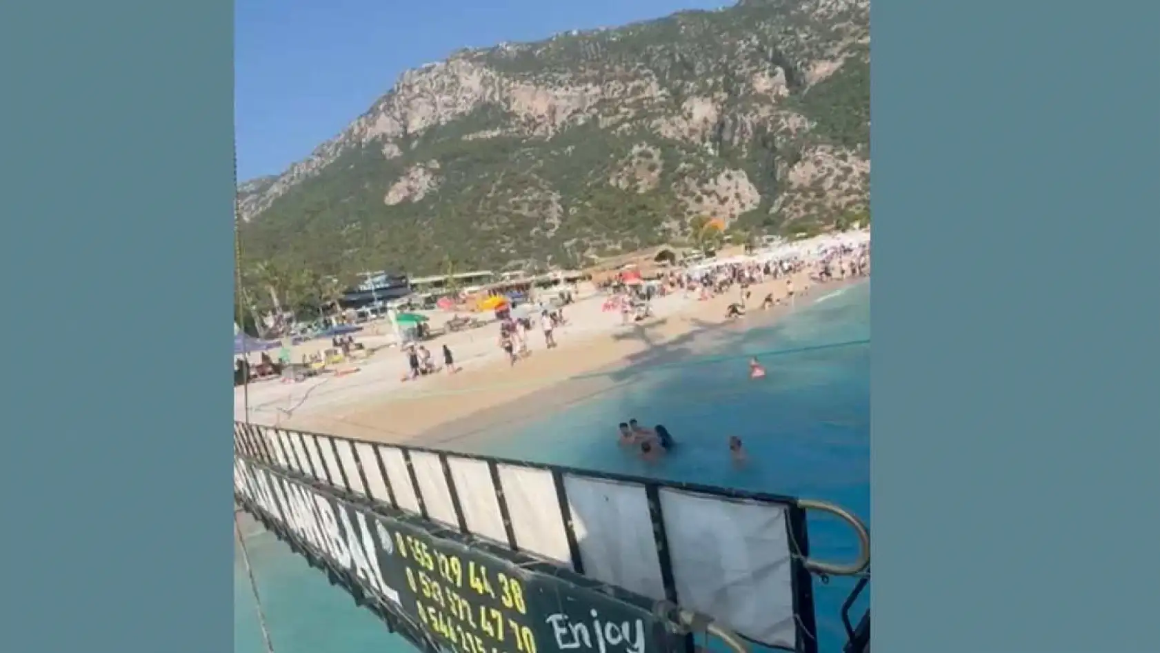 Fethiye Ölüdeniz'de boğulma tehlikesi atlatan kadını tekneciler kurtarıldı