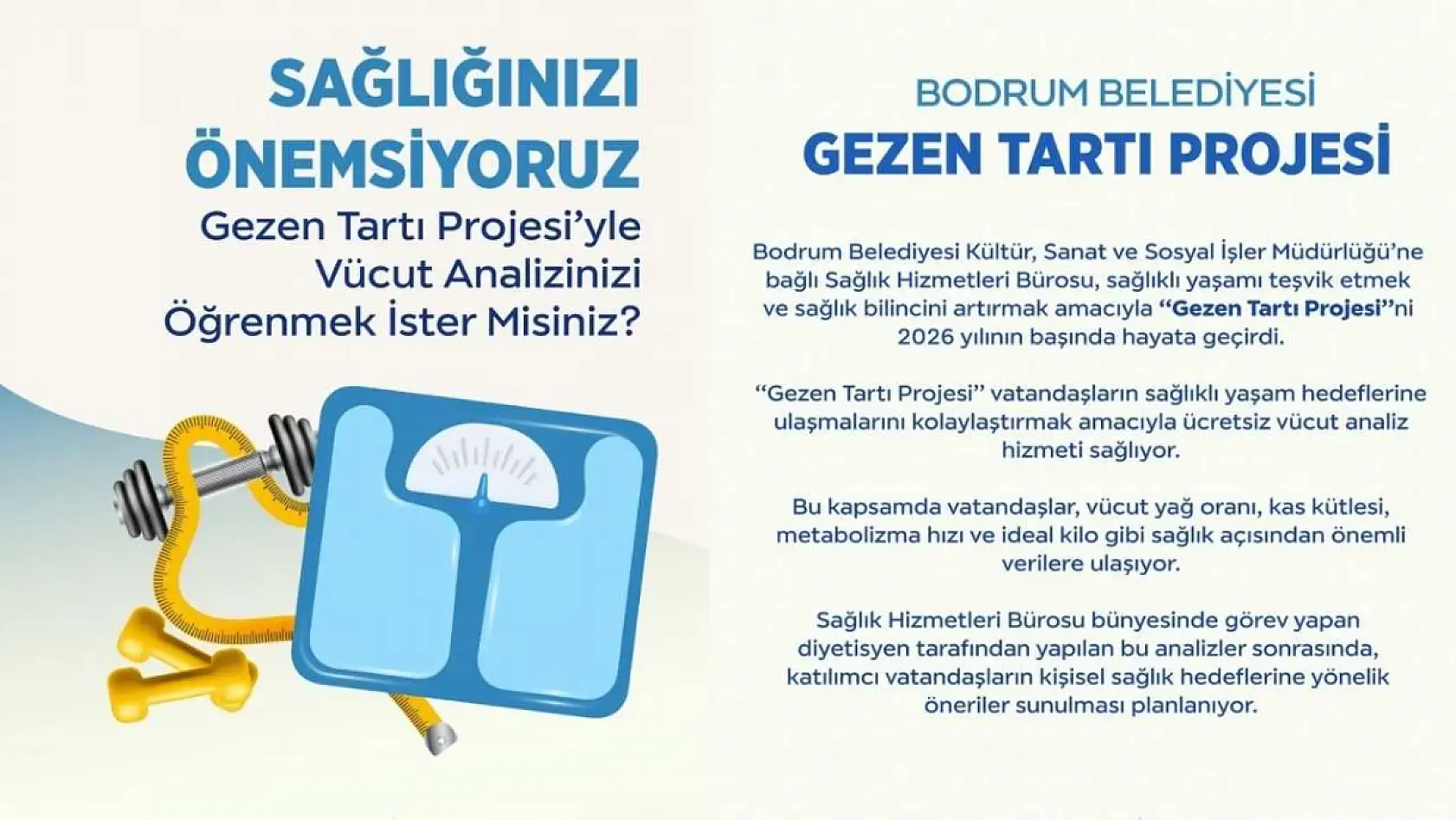 Bodrum'da 'Gezen Tartı' vatandaşların hizmetinde