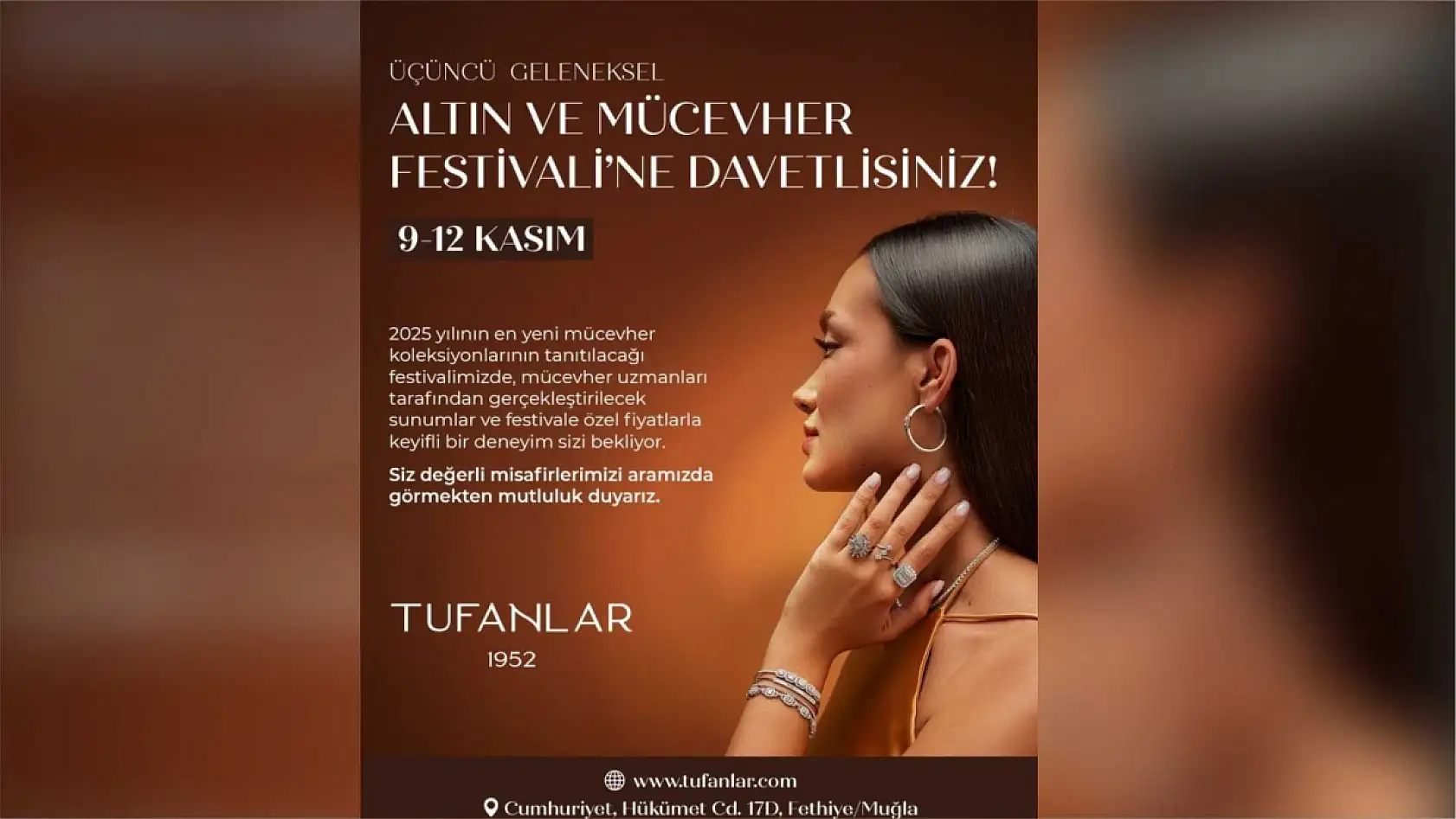 Fethiye'de 3. Geleneksel Altın ve Mücevher Festivali Başlıyor