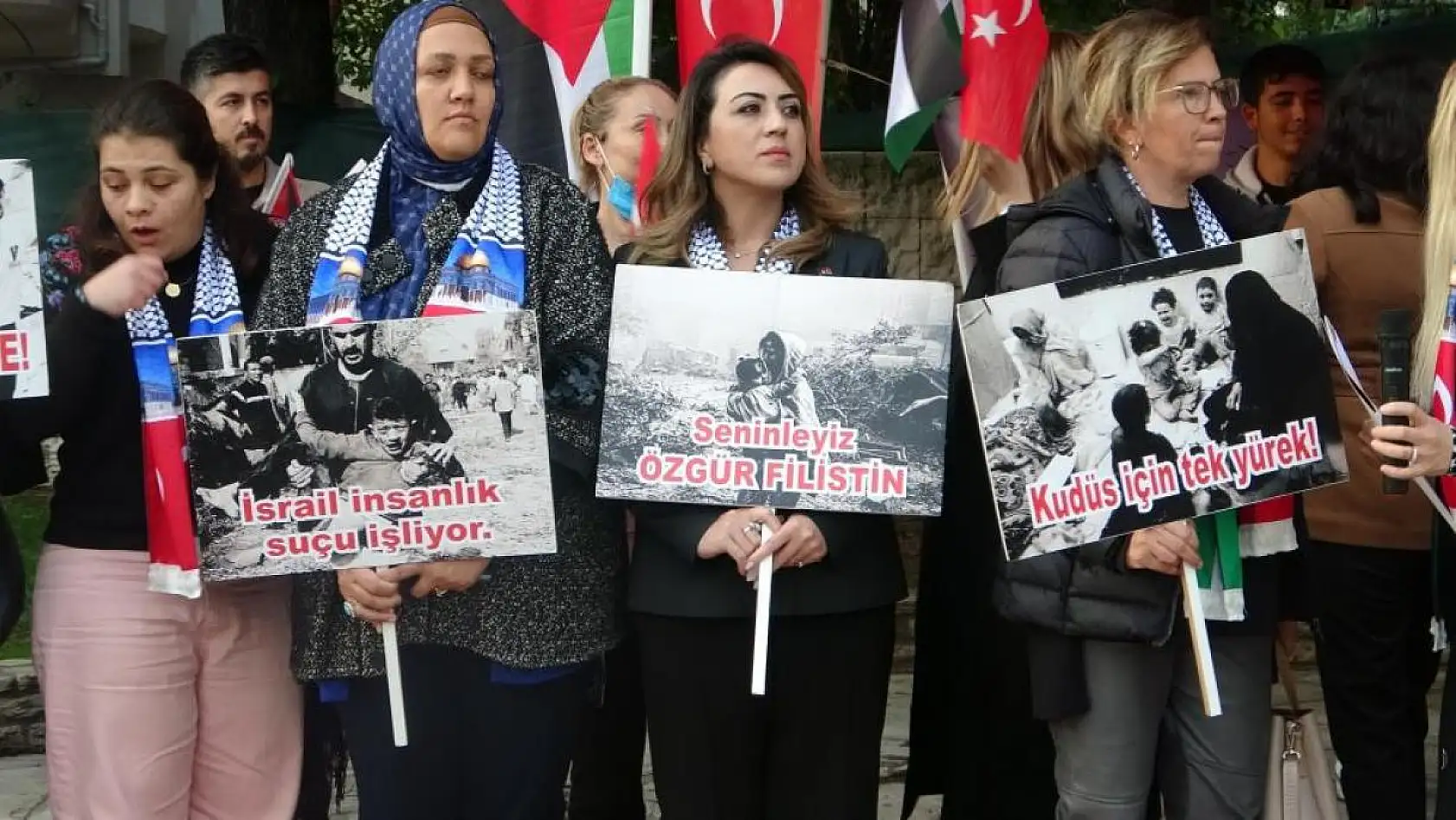 Muğla'dan Filistin'e destek eylemi