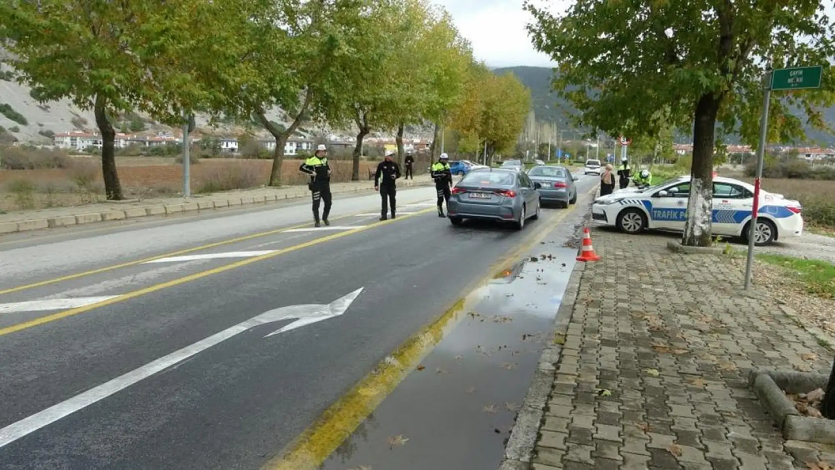 Menteşe'de radar uygulaması yapıldı