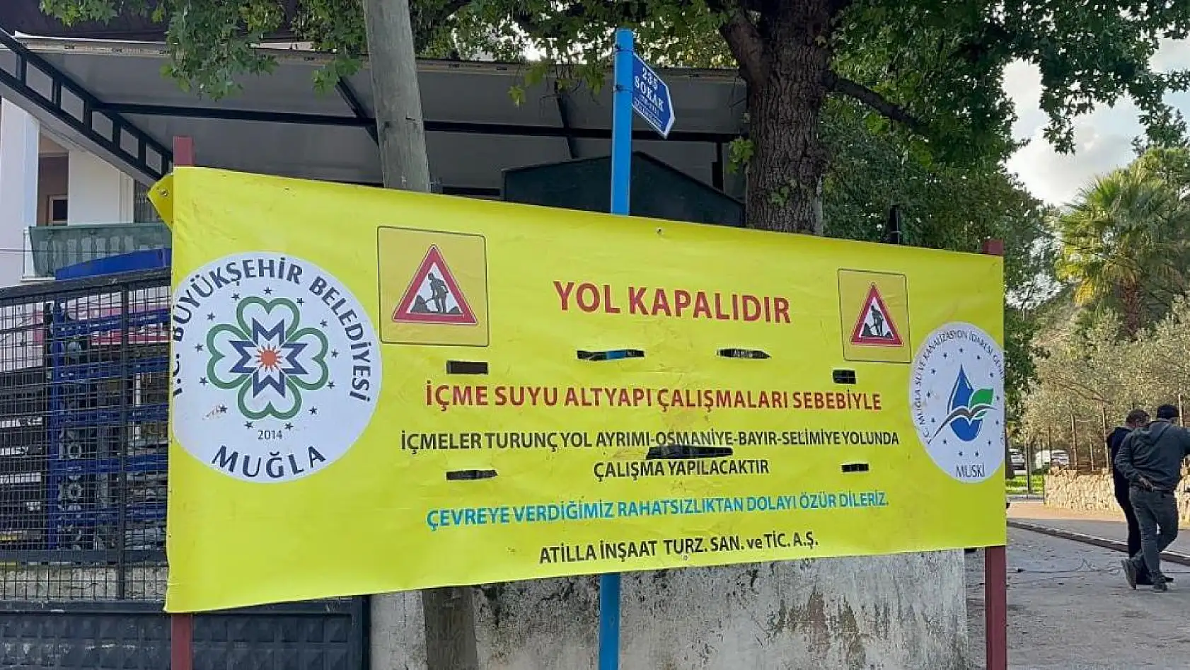 İçmeler-Turunç yolu bir ay trafiğe kapalı