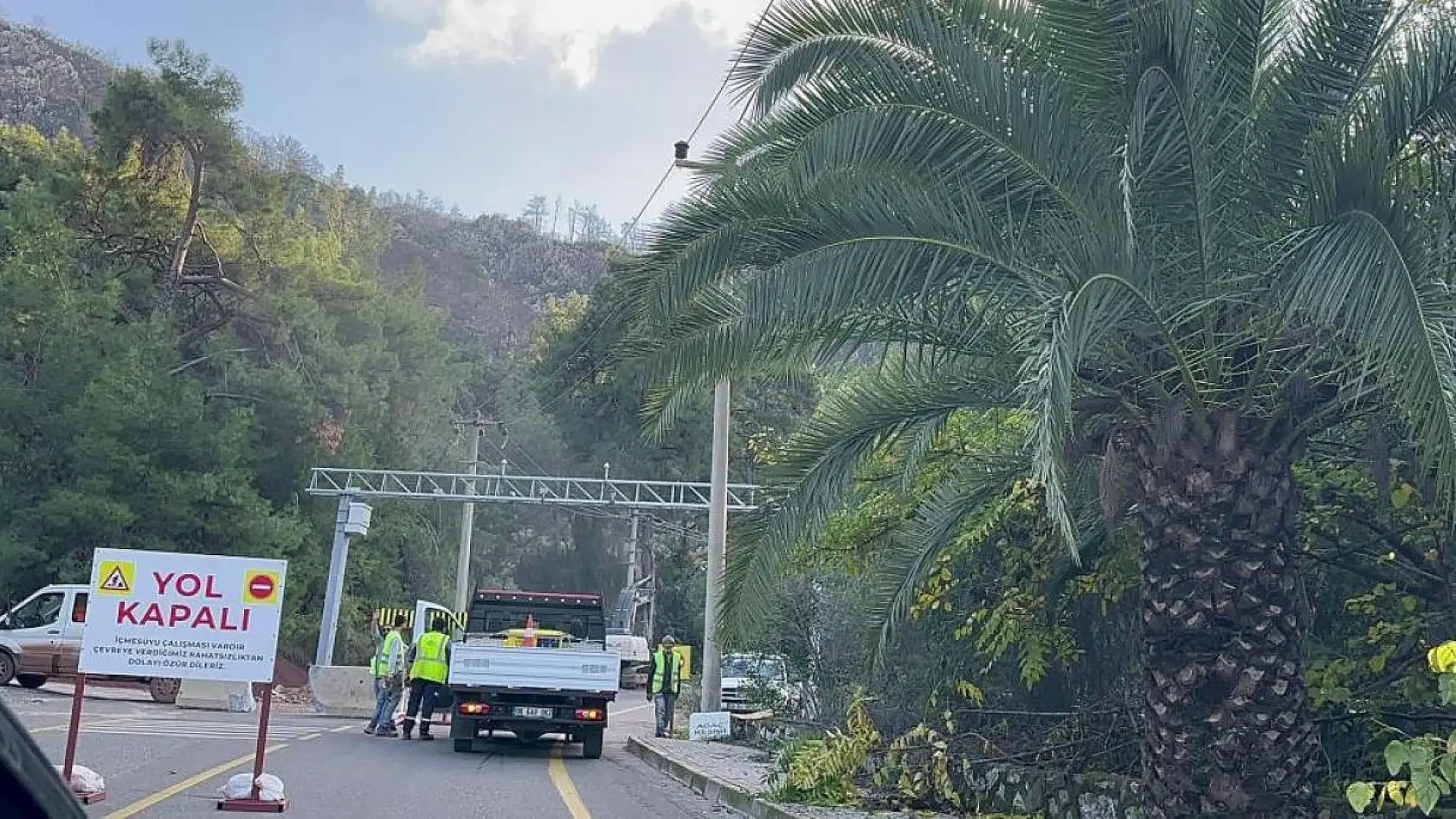 İçmeler-Turunç yolu bir ay trafiğe kapalı