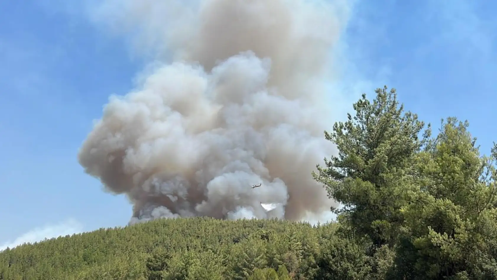 Yatağan'daki orman yangını dolayısıyla 3 köy için boşaltma kararı alındı