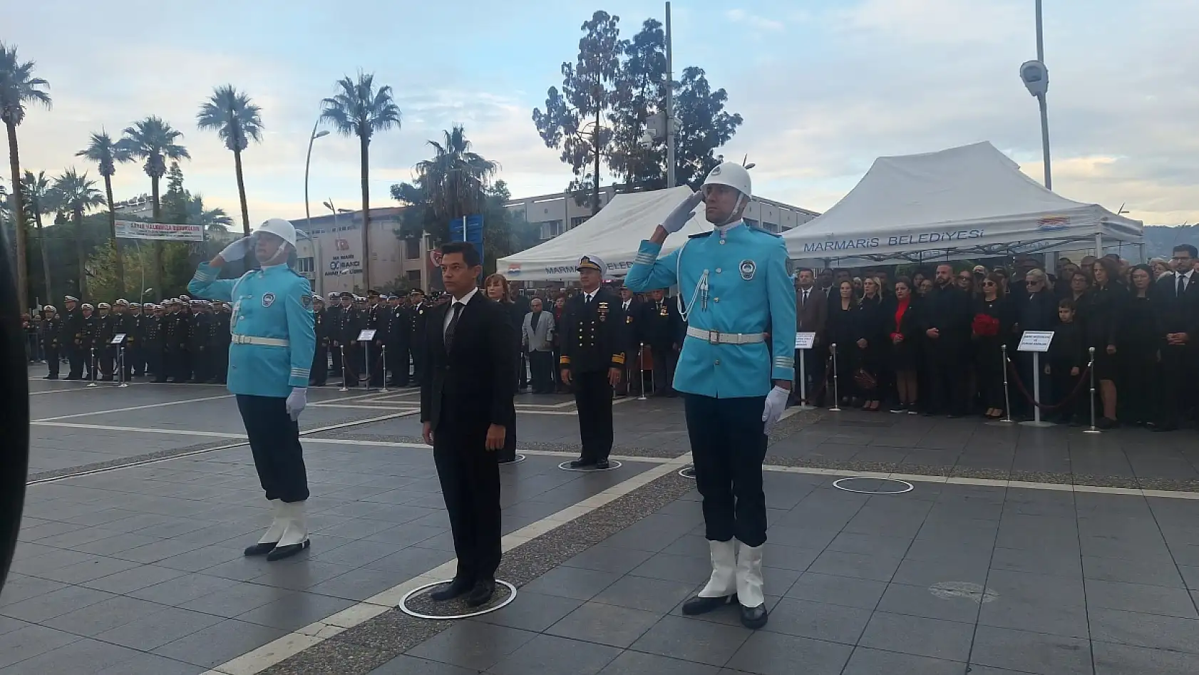 Marmaris 10 Kasım Atatürk'ü anma töreni