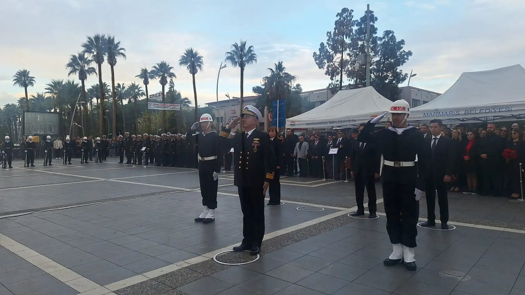 Marmaris 10 Kasım Atatürk'ü anma töreni