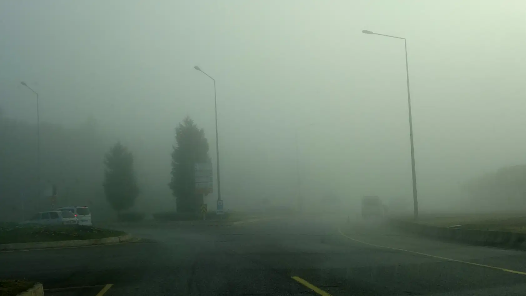 Menteşe'de sis sürücüleri zorladı