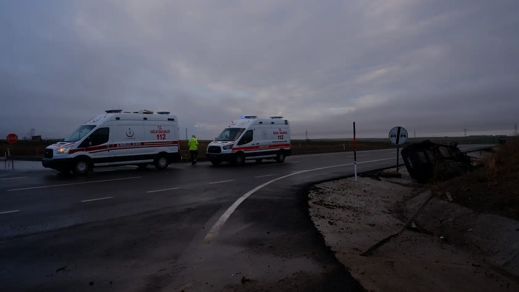 Sağanak yağış kazayı beraberinde getirdi: 3 yaralı