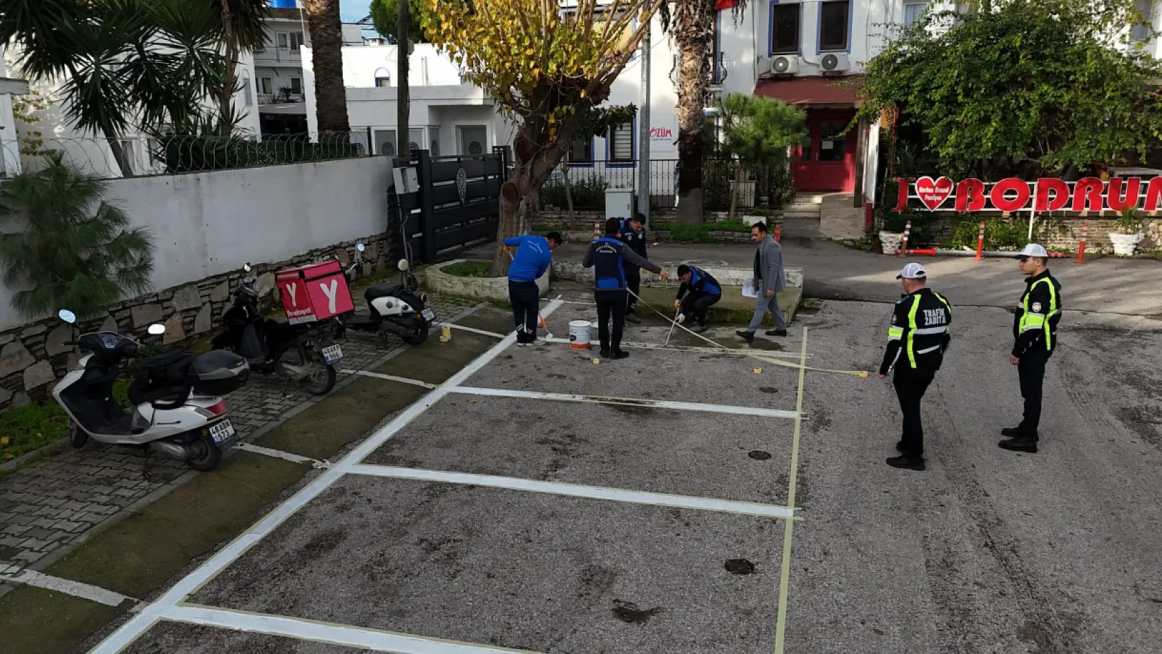Bodrum'da motoparklar hizmete giriyor
