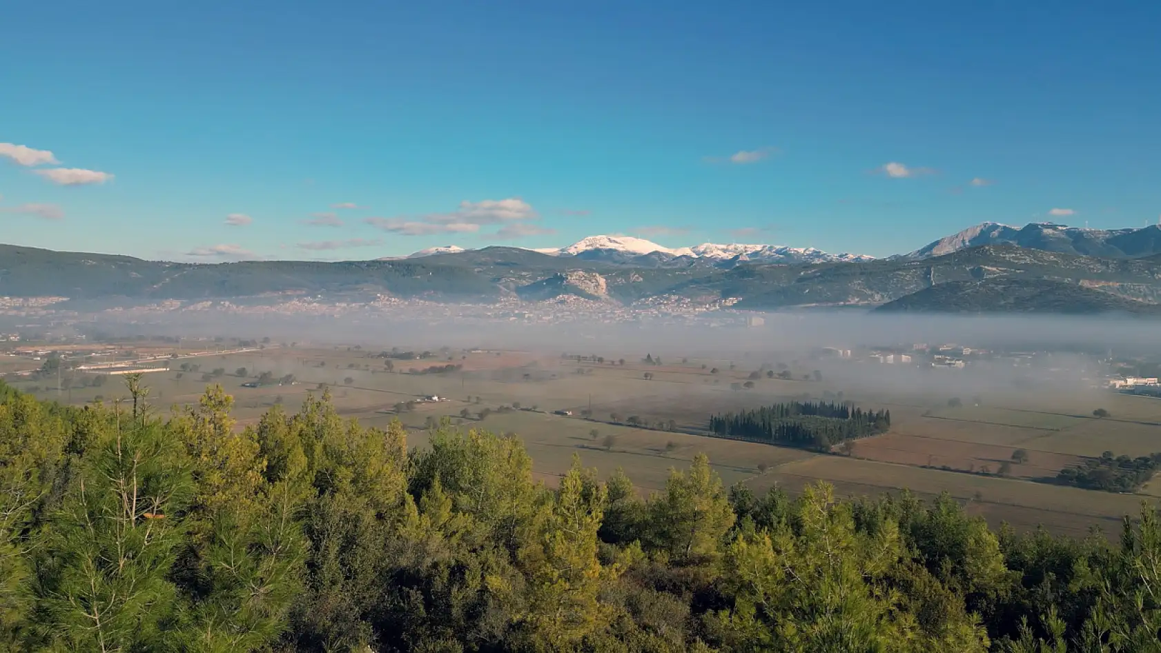 Muğla'da sis bulutu görsel şölen sundu