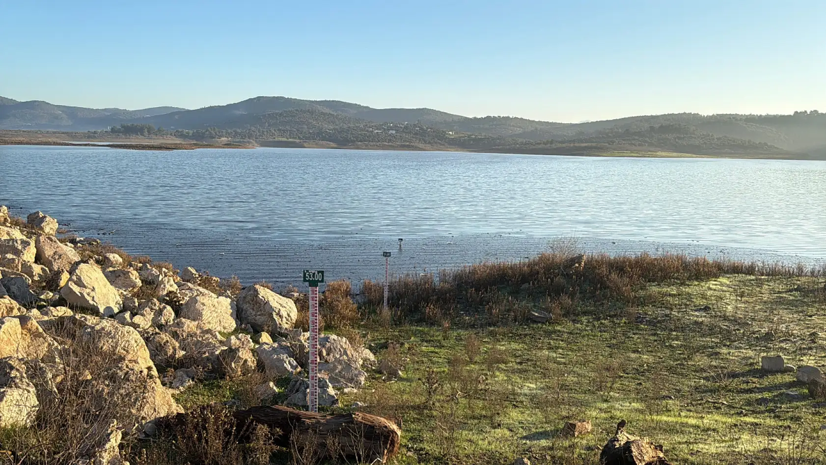 Bodrum'da yağışlar barajları doldurdu