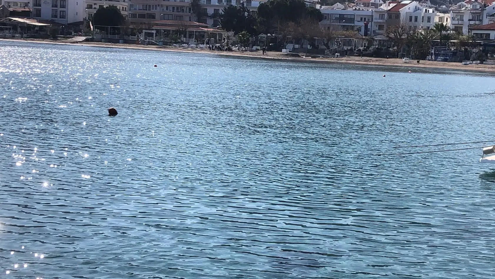 Datçalılar güneşin tadını sahilde çıkardı