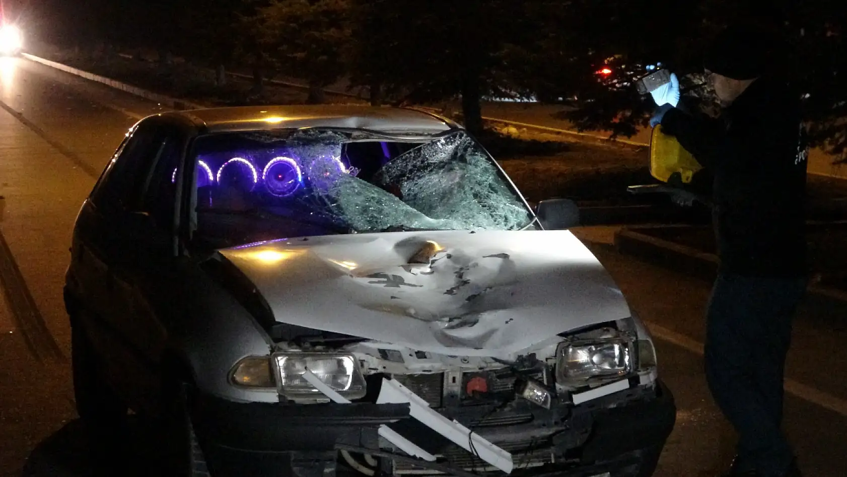 Feci kazada yaşlı adam öldü! 102 metre fren izi