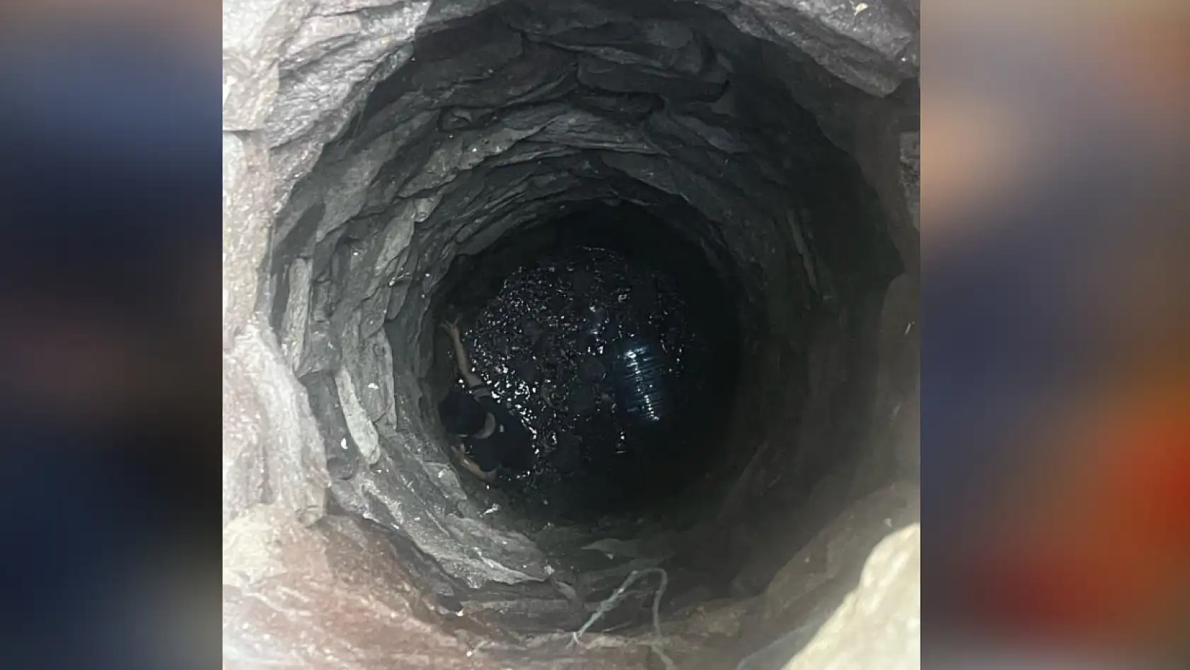 Oyun oynarken kuyuya düşen çocuk kurtarıldı