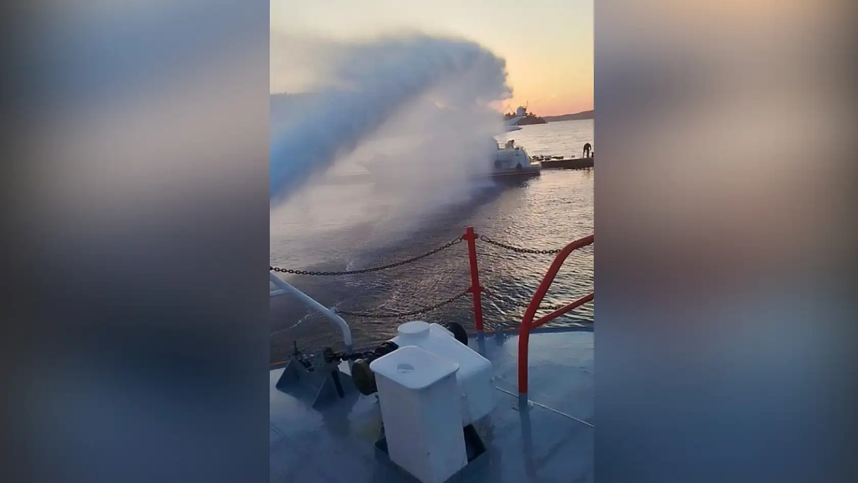 Marmaris'te motoryatta yangın çıktı