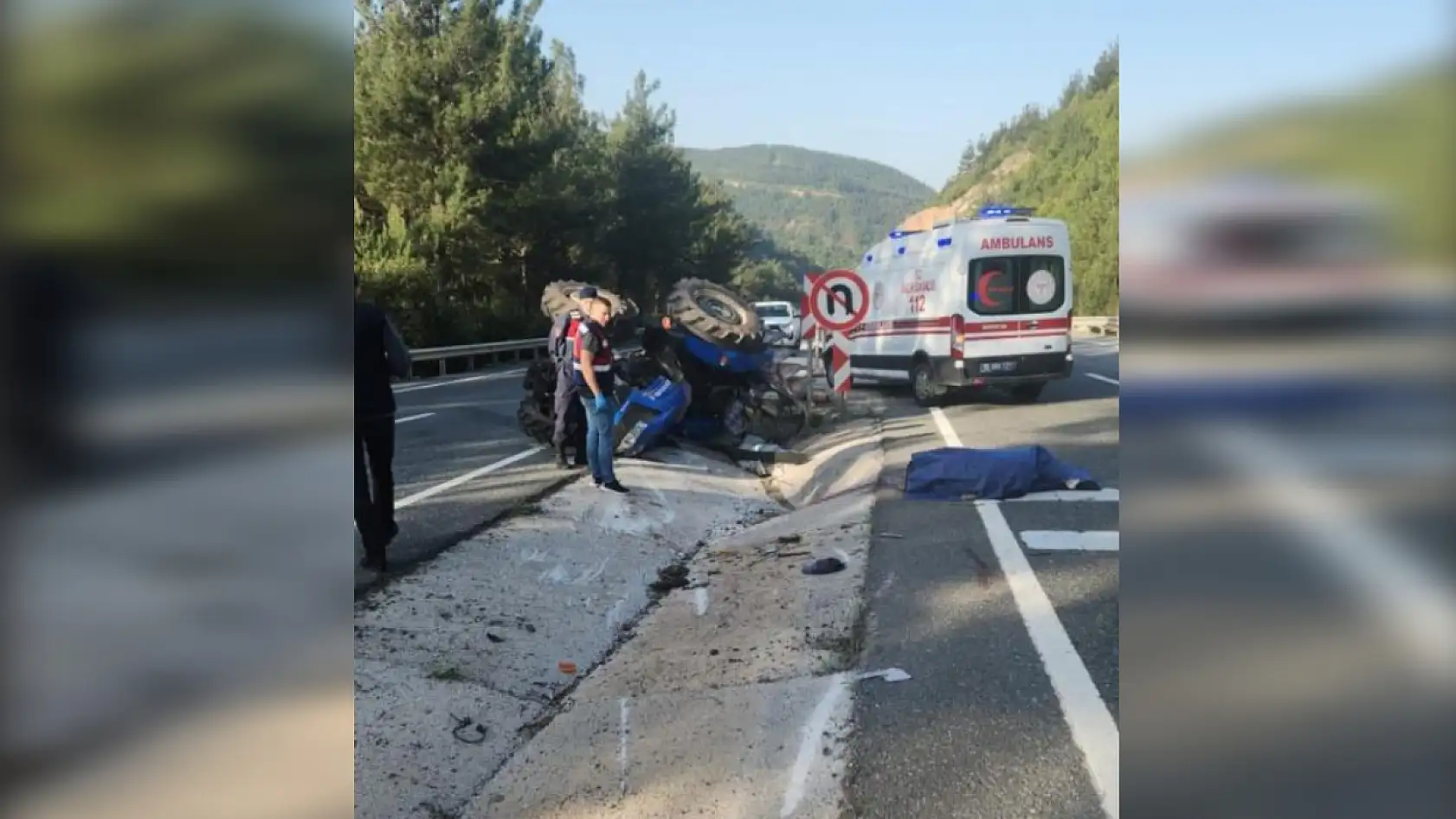 Feci traktör kazası! Sürücü olay yerinde can verdi