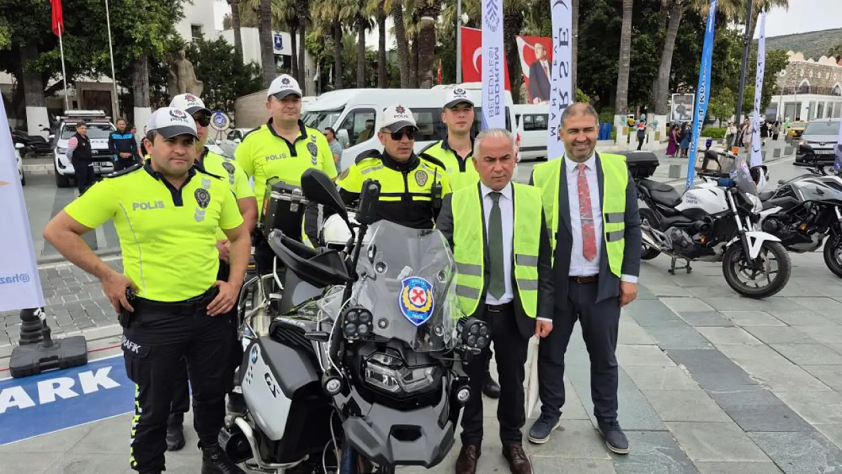 Bodrum'da öğrencilere uygulamalı trafik eğitimi verildi