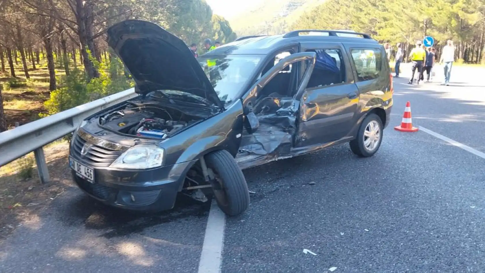 Muğla'da feci trafik kazası: 2 yaralı