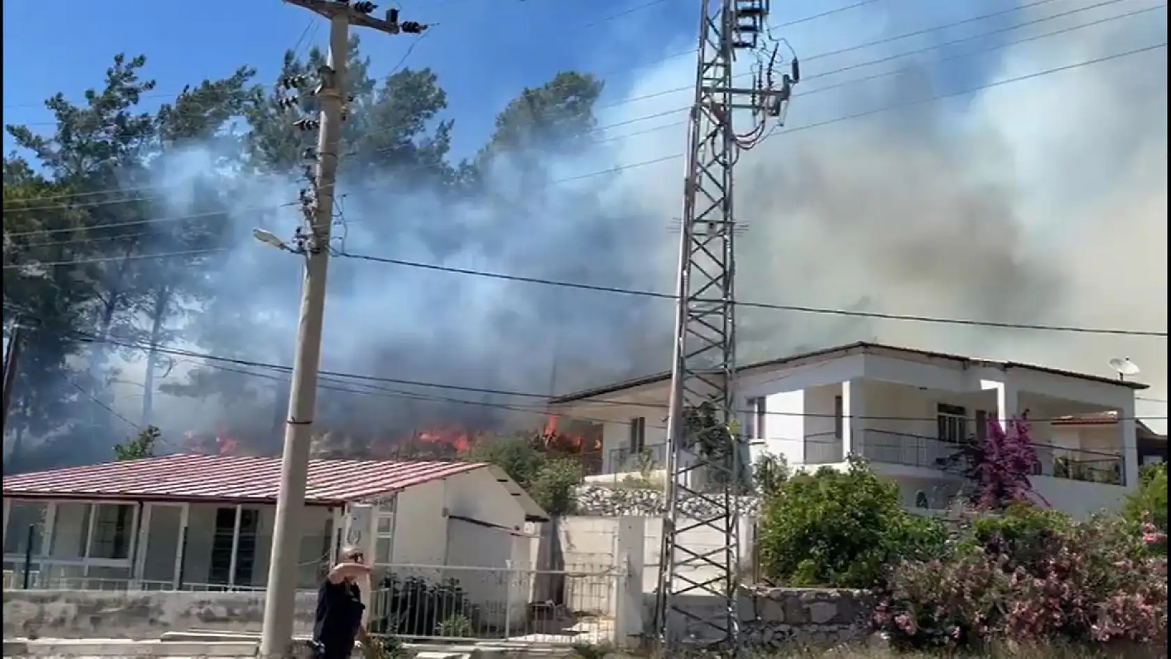 Marmaris'te orman yangını