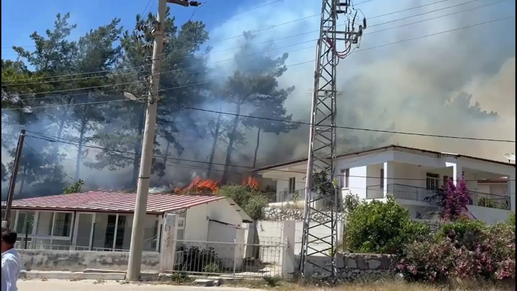 Marmaris'te orman yangını