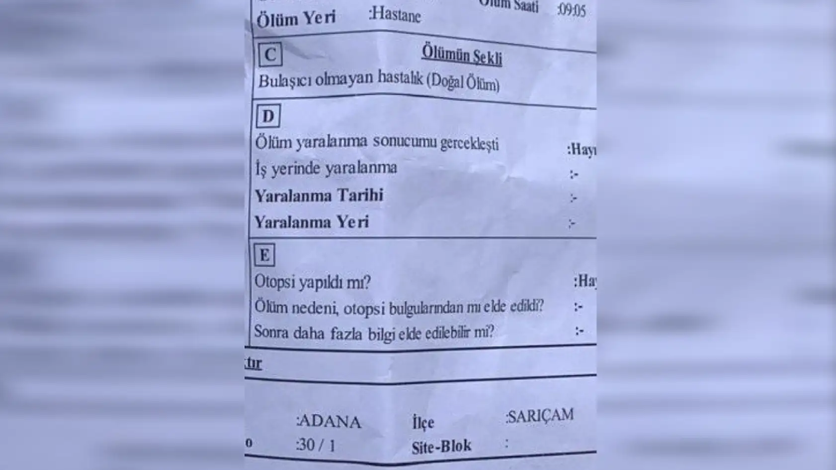 Kaza sonrası 8 ay bitkisel hayatta kalıp vefat etti 'Normal ölüm' raporu tutuldu