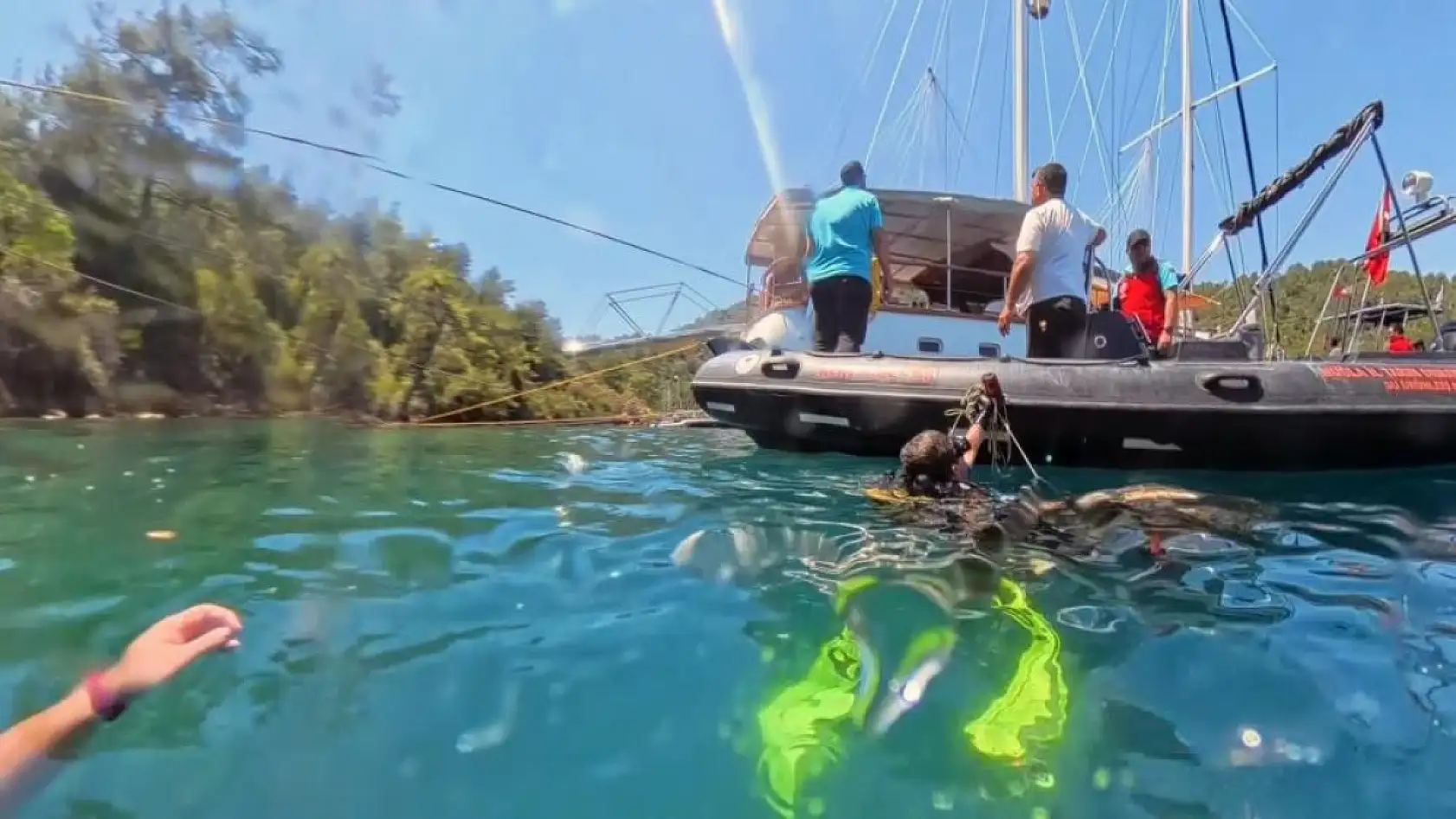 Muğla'da Dünya Çevre Günü'nde Deniz Dibi Temizliği