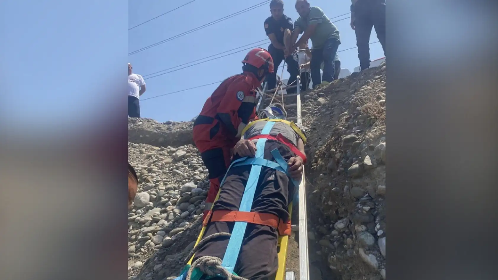 Dalaman Çayı kenarında feci kaza: Bir kişi uçurumdan düştü
