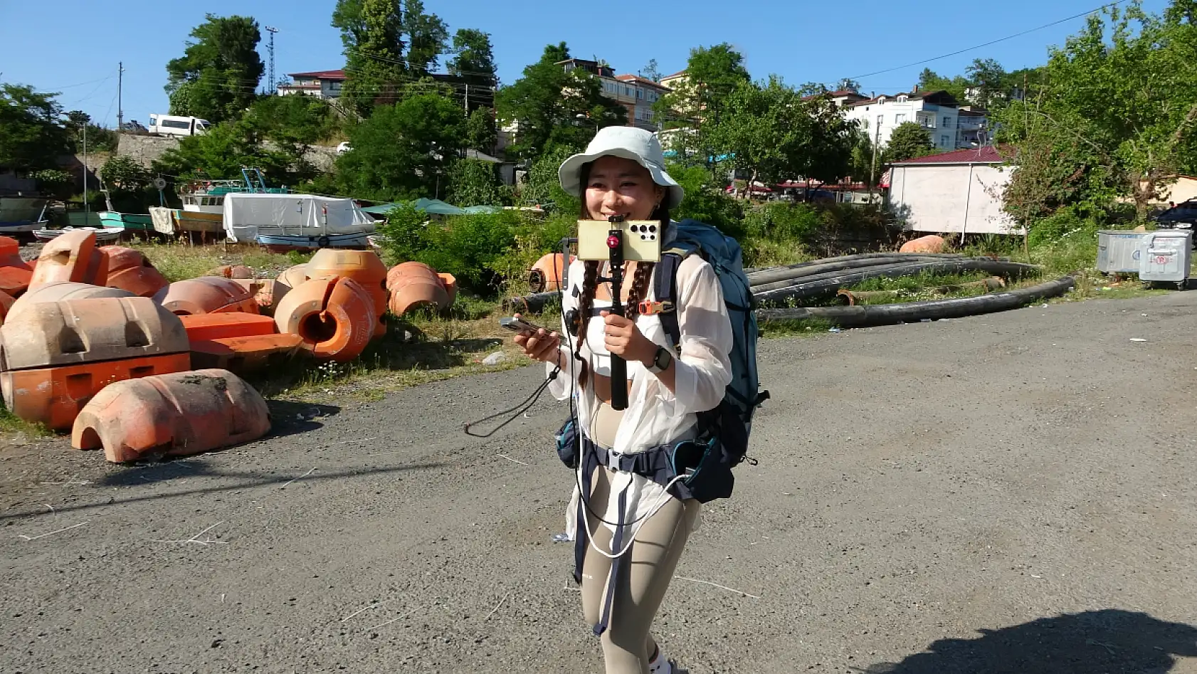 Türkiye'yi dolaşan Güney Koreli gezgin, Ordu'ya ulaştı: 'Türkiye çok güzel'