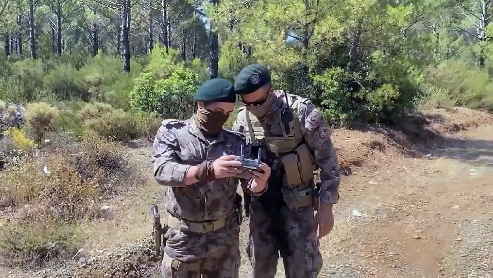 Komando, Polis Özel Harekât ve orman ekipleri 'Yeşil Vatan' nöbetinde