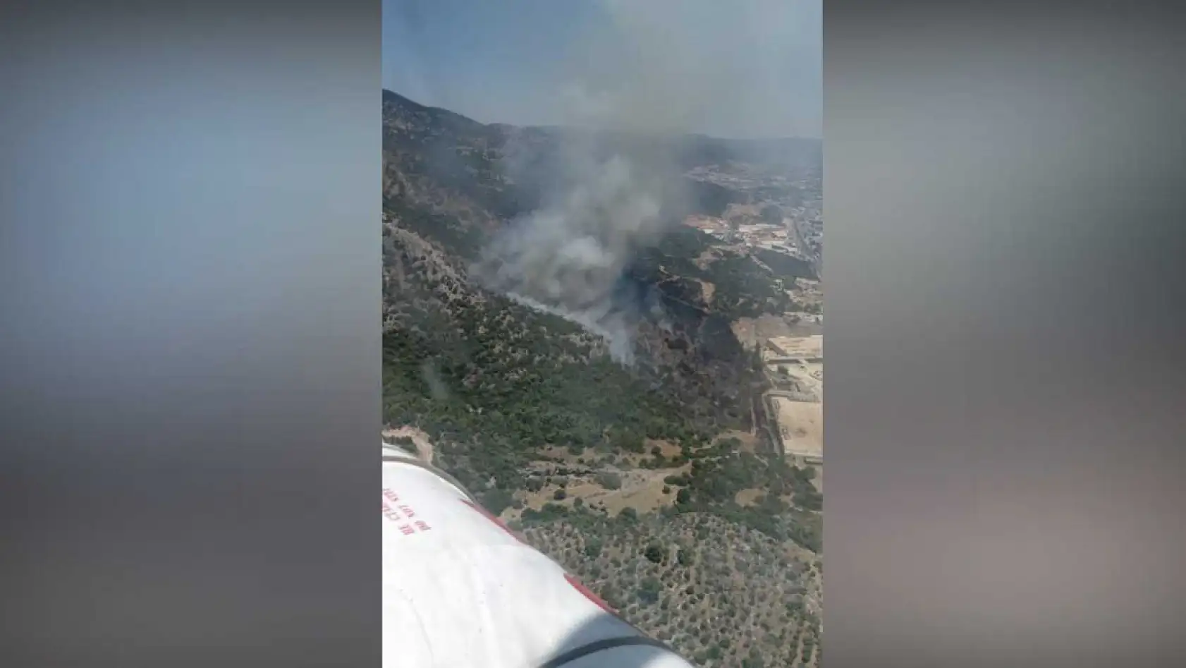 Bodrum'daki yangında alışveriş merkezi tahliye edildi