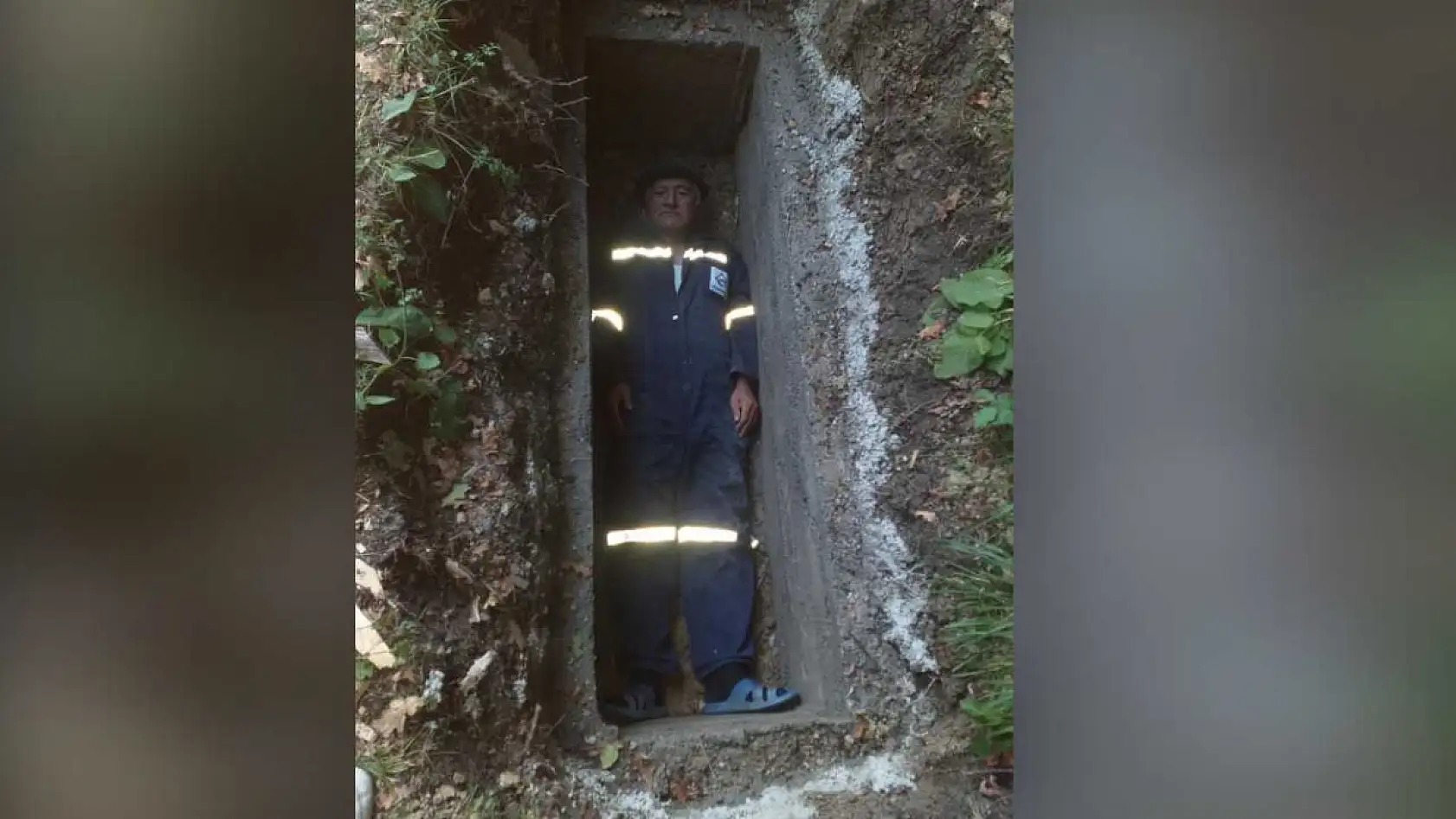 Kendi mezarını kazdı