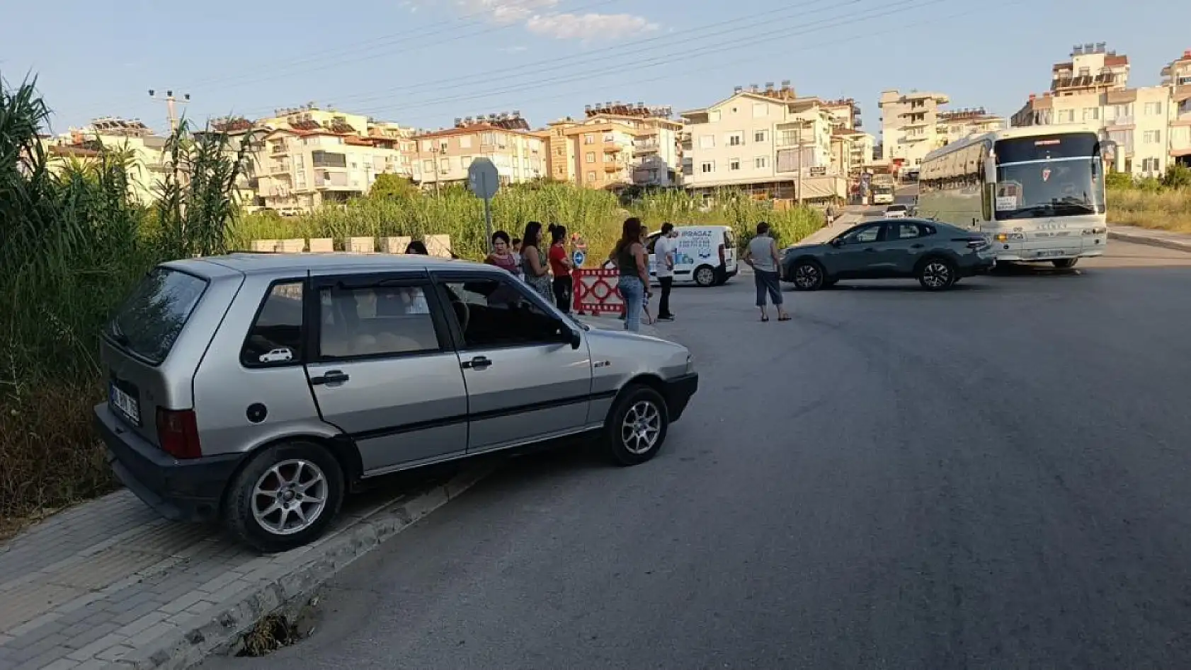 Bir anlık dikkatsizlik kazaya neden oldu