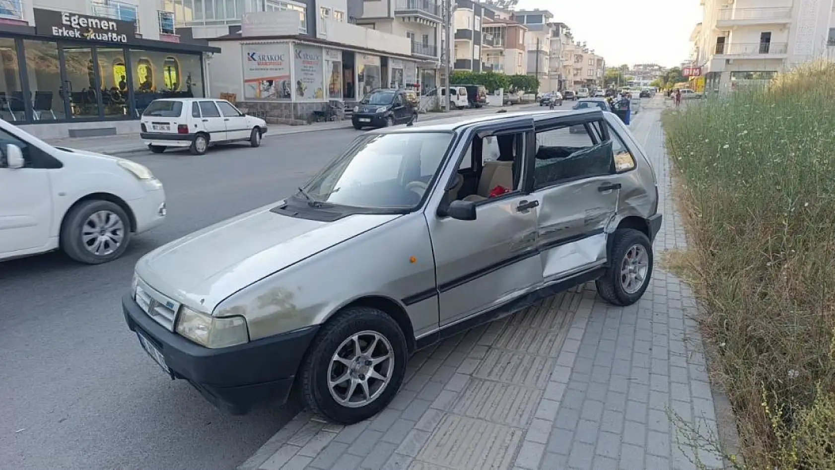 Bir anlık dikkatsizlik kazaya neden oldu