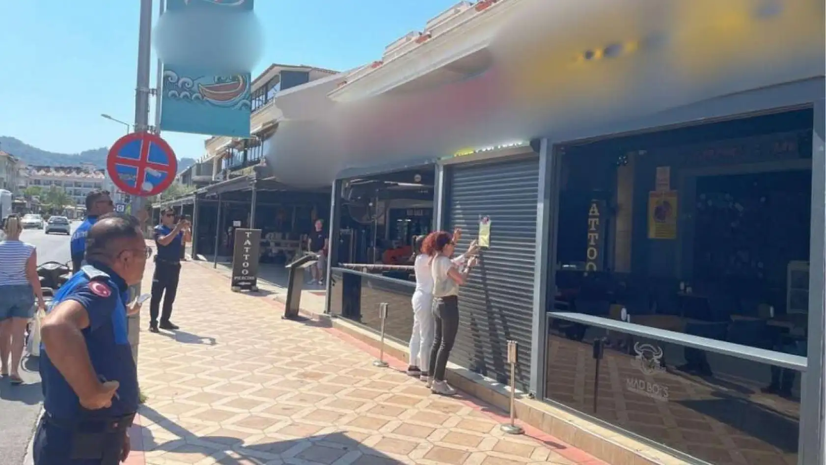 Marmaris'te tartışmanın yaşandığı işletme mühürlendi