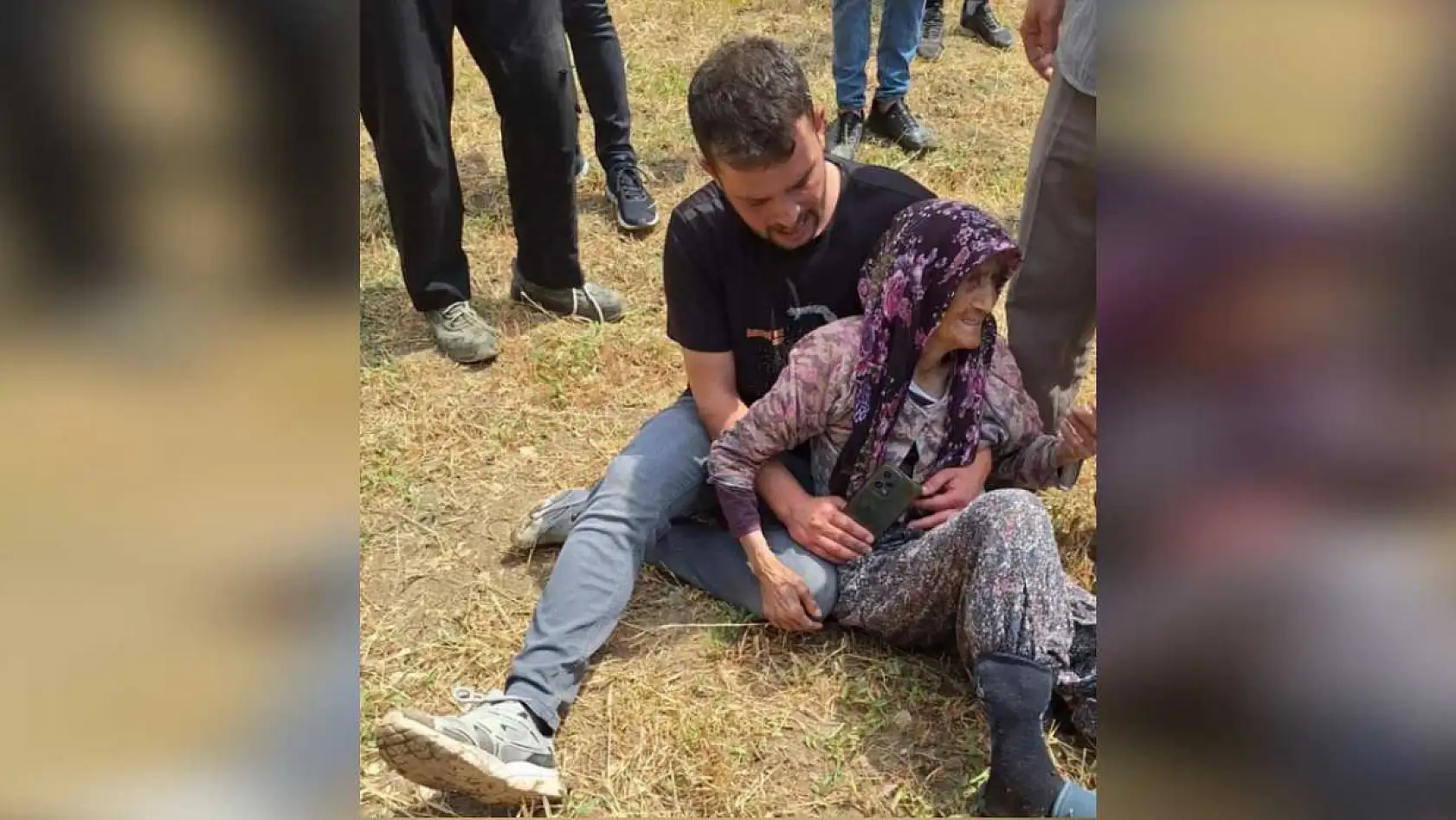 Kayıp Alzheimer hastası yaşlı kadın 12 saat sonra ekiplerce arazide bulundu