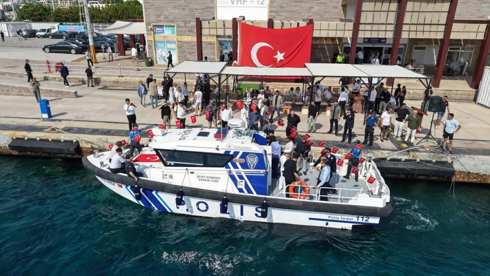 Şehit Komiser Ekrem Uyar'ın Adı Bodrum Deniz Limanı Kontrol Botuna Verildi