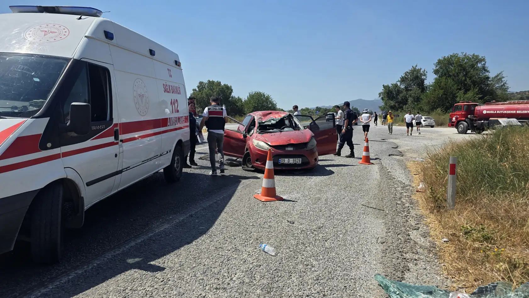 Muğla'da trafik kazası: 1 ölü, 2 yaralı