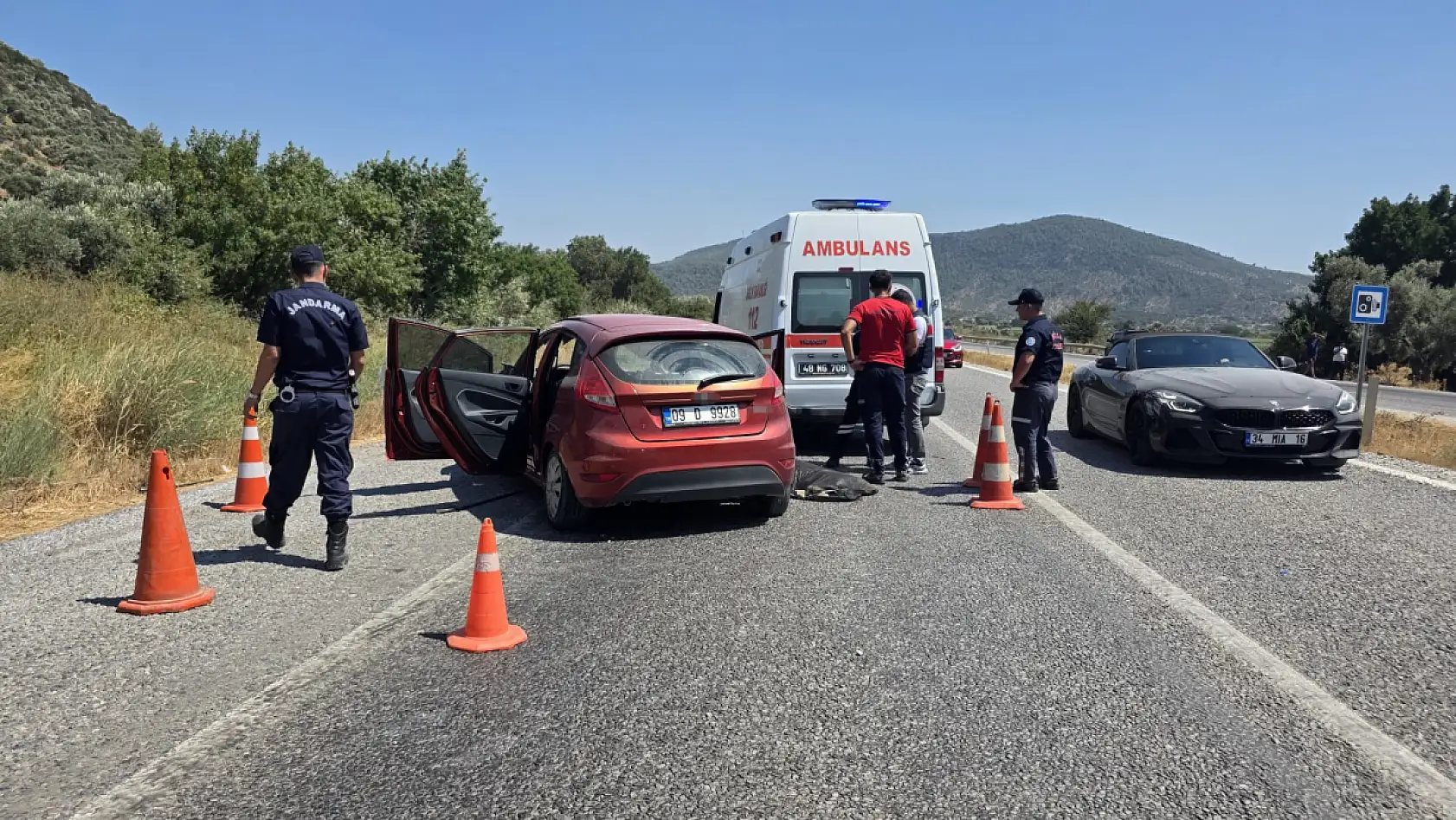 Muğla'da trafik kazası: 1 ölü, 2 yaralı
