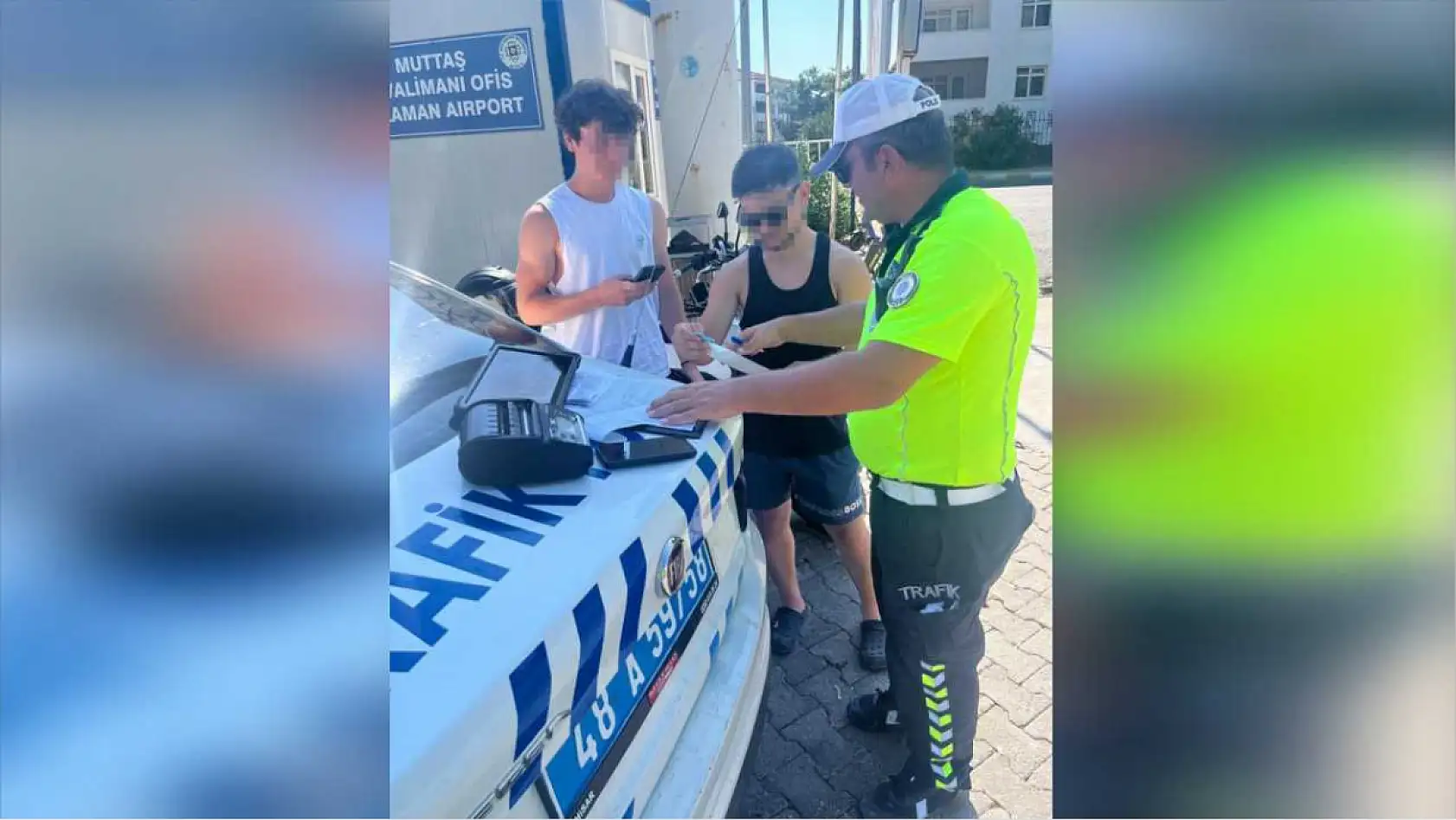 Marmaris'te tehlikeli motosiklet yolculuğuna ceza