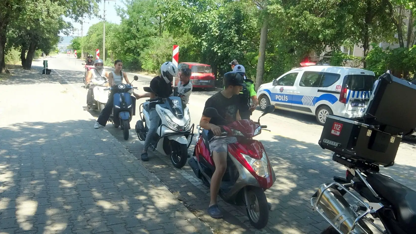 Muğla'da motosiklet denetimleri arttı ekipler kask kullanımına dikkat çekti