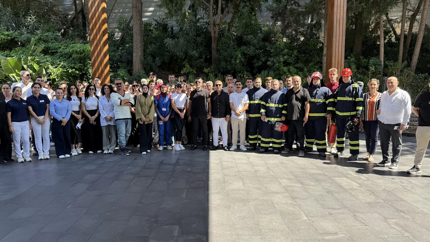 Bodrum'da otelde yapılan yangın tatbikatı nefesleri kesti