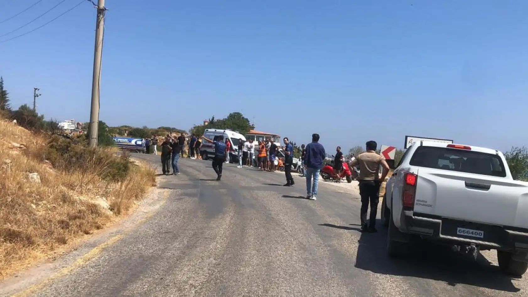 Datça'da makilik yangını