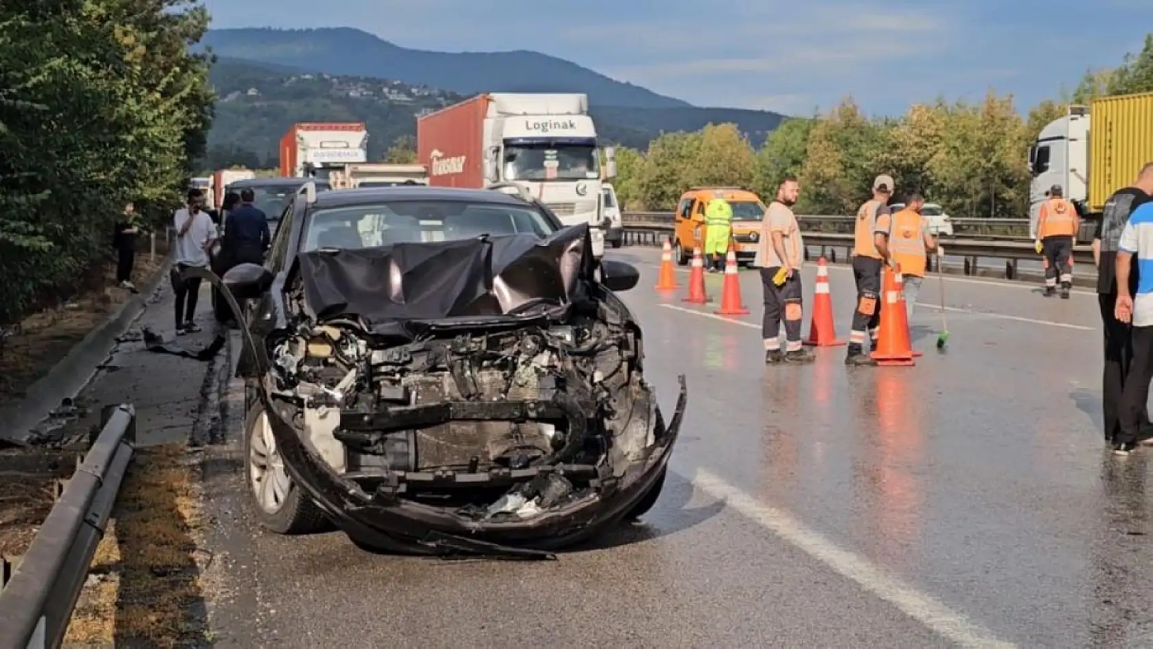 Sabah Saatlerinde Feci Kaza! 10 Araç Birbirine Girdi, Yaralılar Var