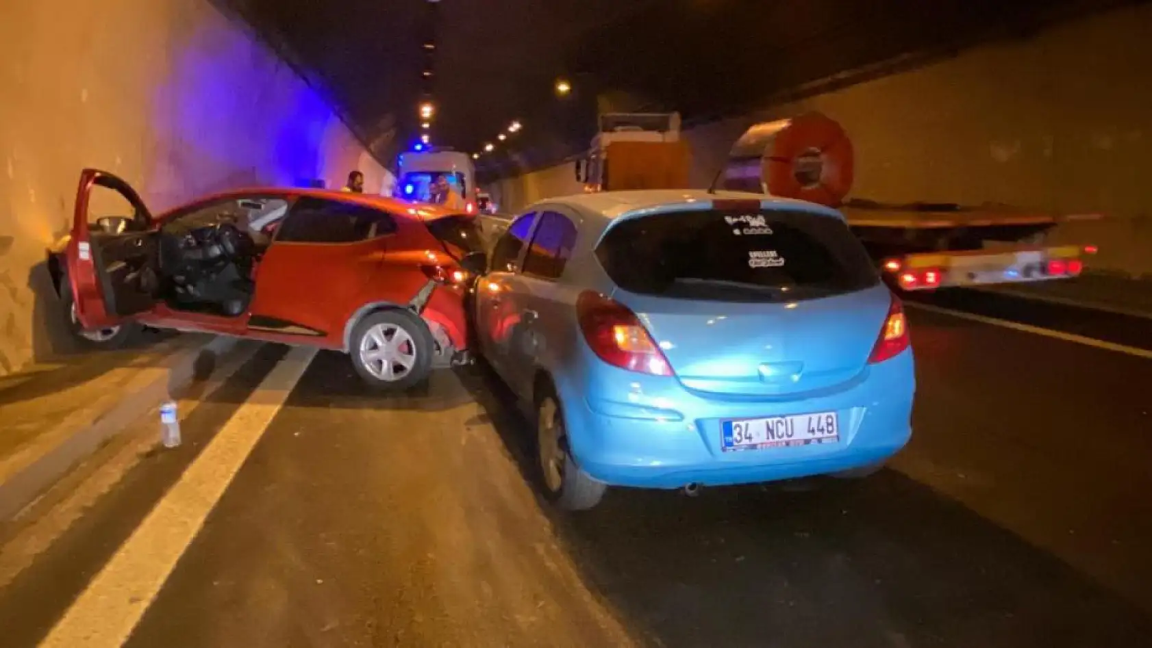 Zincirleme Trafik Kazası:  7 Araç Birbirine Girdi: 5 Kişi Yaralandı