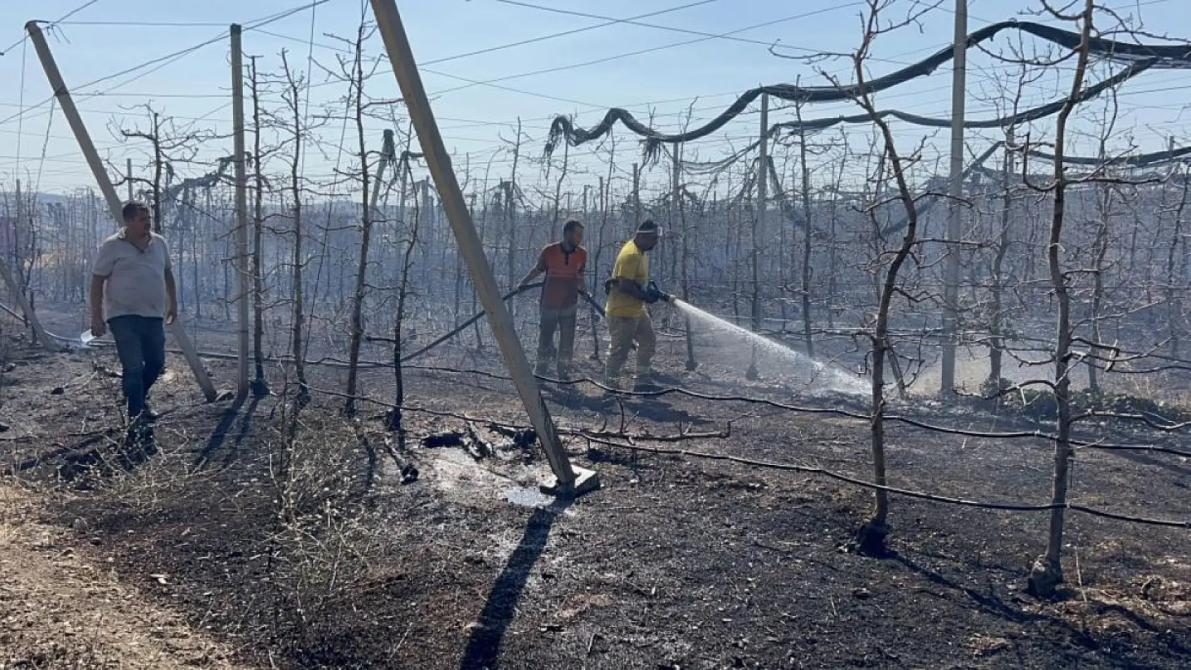 Çanakkale'de tarım arazinde yangın kontrol altına alındı
