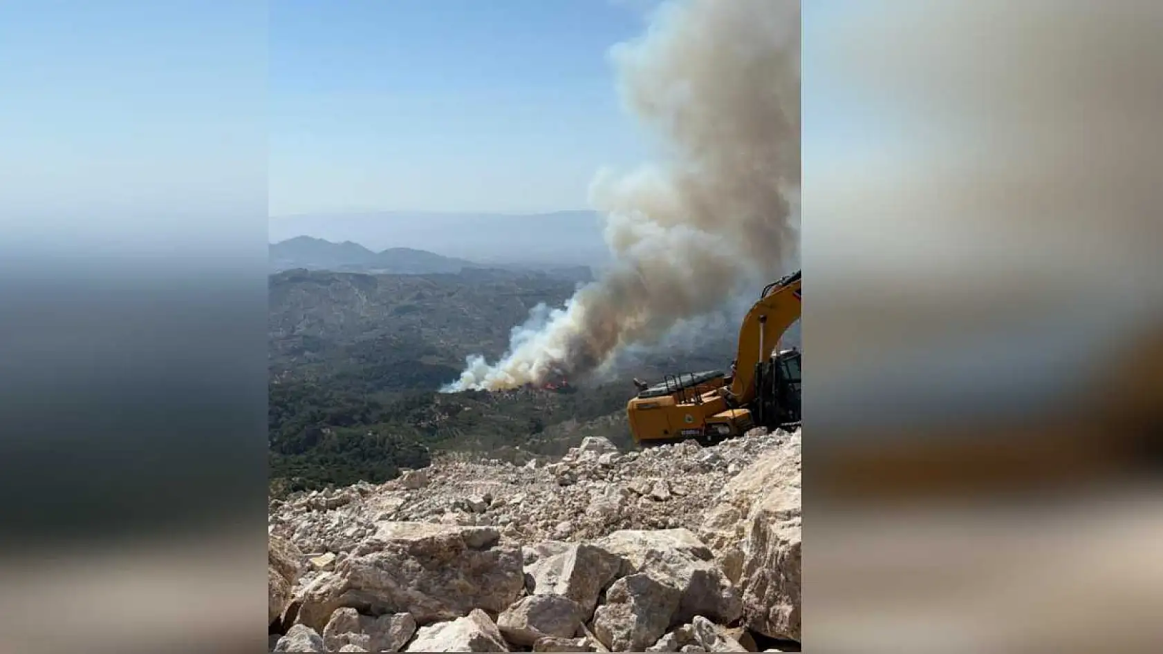 Aydın'ın Germencik İlçesinde Orman Yangını