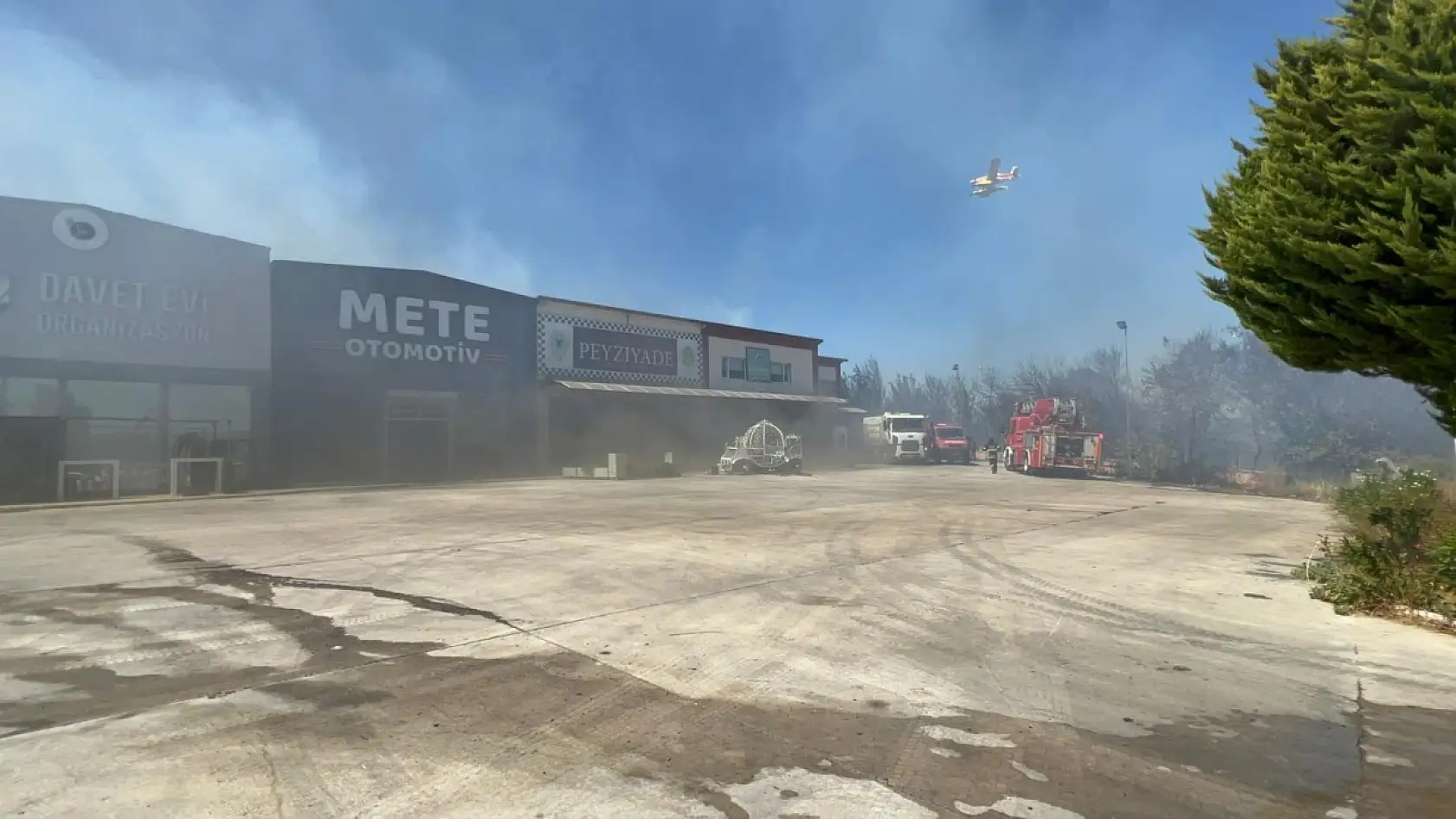 Çanakkale'de yangın işletmelere sıçradı