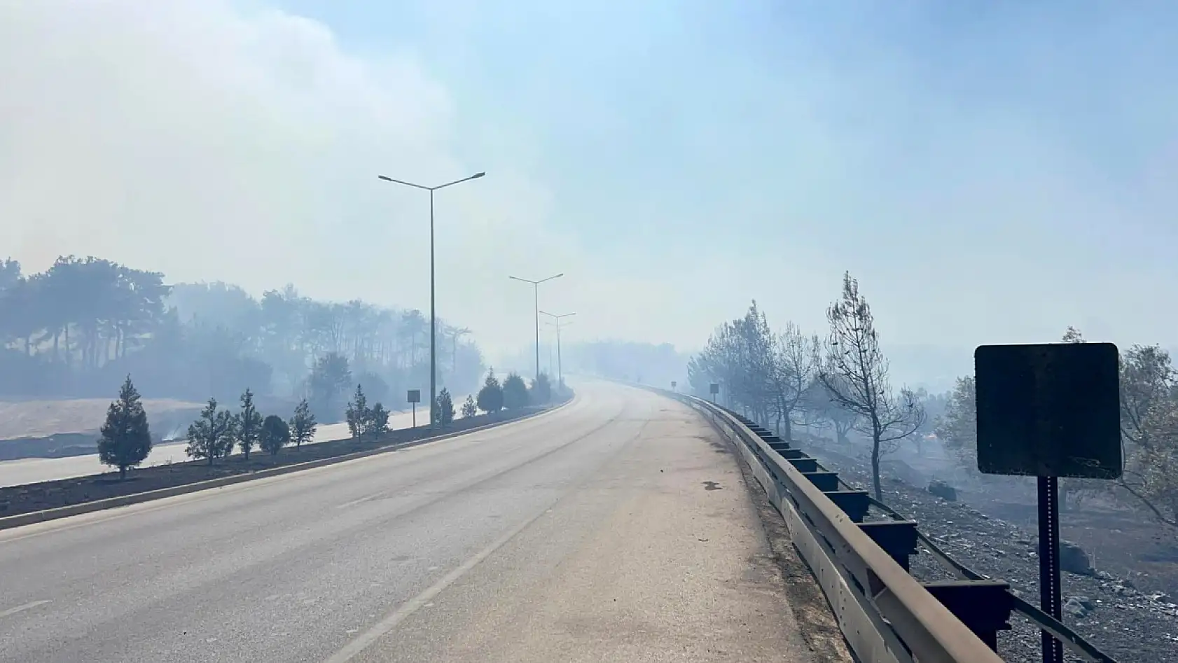 Çanakkale'de ormanlık alana sıçrayan yangında villalar yandı