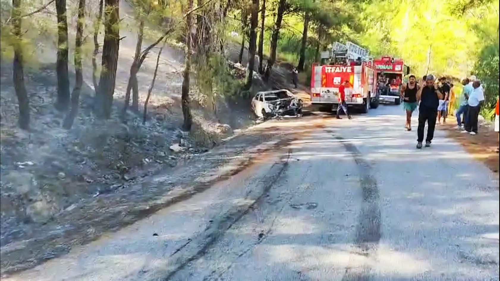 Ortaca'da ormana sıçrayan yangın söndürüldü
